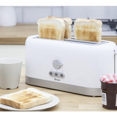 Swan 4 Slice Longslot Toaster