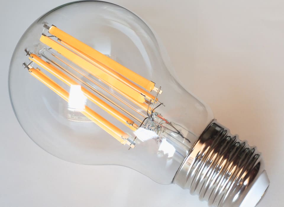Filament Glass LED Golf Ball
