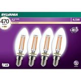 4 Pack 4.5W Sylvania Clear Candles 