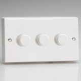 LED Dimmer Switch 3 Gang White