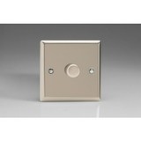 1-Gang 2-Way Satin Chrome LED Dimmer