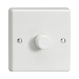 Varilight V-COM LED Dimmer 1 Gang White 40-400w