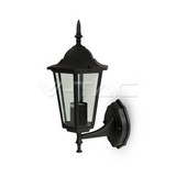 V-TAC Garden Wall Lamp E27 Matt Black Up