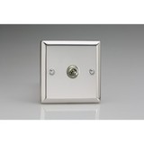 1-Gang 10A Toggle Switch - Mirror Chrome