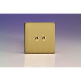 2-Gang 10A Toggle Switch - Brushed Brass