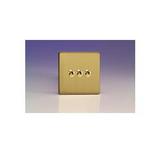 3-Gang 10A Toggle Switch - Brushed Brass