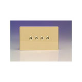 4-Gang 10A Toggle Switch - Polished Brass