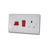 45A Cooker Panel with 13A Switched Socket