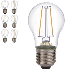 6 Pack - 5 Watt E27 Filament LED Bulb (50w)