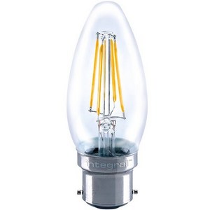 4 Watt B22 Filament LED Candle (40w) 