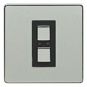 1 Gang Dimmer 250W- Chrome