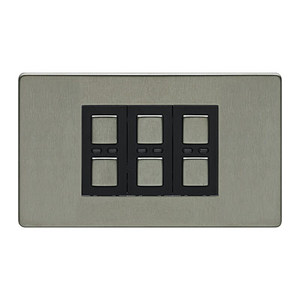 3 Gang Dimmer 210W Stainless Steel