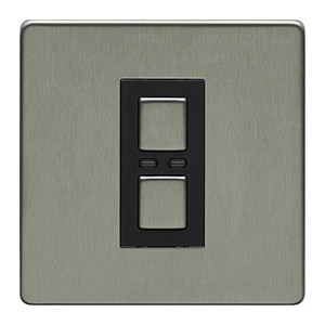 1 Gang 2-Way Dimmer - Stainless Steel