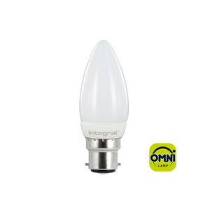 2 Watt B22 OMNI Frosted LED Candle (25w)