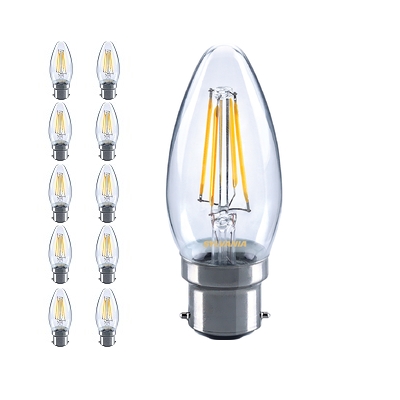 10 Pack - 2 Watt B22 Filament Candle Bulb (25w) 10 Pack - 2 Watt B22 Filament Candle Bulb (25w)