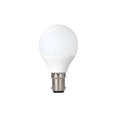 GOLF BALL BULB B15 470LM 4.2W 2700K NON-DIMM 240 BEAM FROSTED INTEGRAL