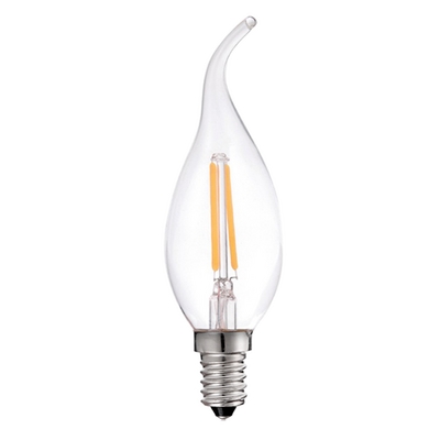 2 Watt E14 (SES) Filament Flame Tip Candle