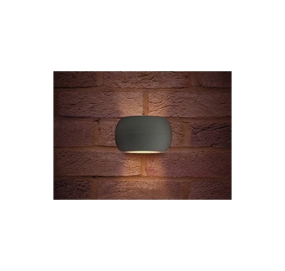 Outdoor Lux Stone 8.5W 3000K 320lm IP54 Non-Dimmable Dark Grey