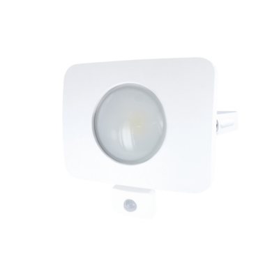 50 Watt Compact-Tough PIR IP64 Floodlight - White