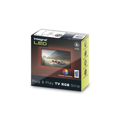 RGB PLUG AND PLAY LED TV STRIP KITS IP20 2M 1.5W/M 24LED/M 10MM WIDTH 120 BEAM B