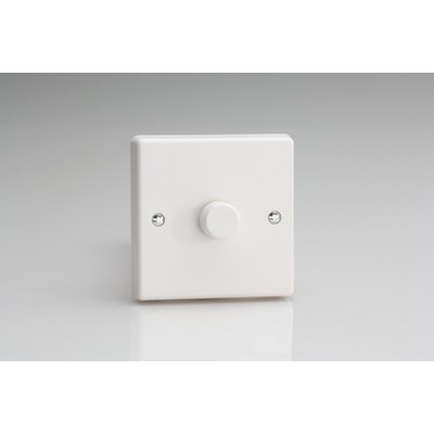 Dimmer Switch 1 Gang White 10-300W (Max 30 LEDs)