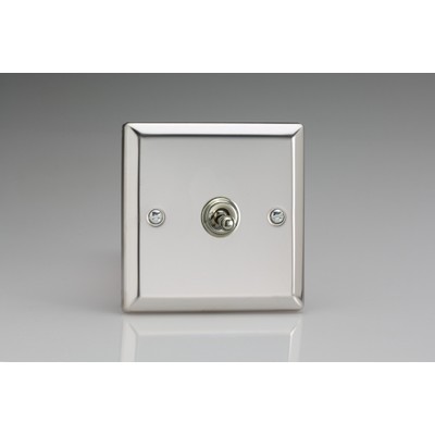1-Gang 10A Toggle Switch - Mirror Chrome