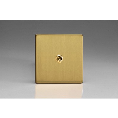 1-Gang 10A Toggle Switch - Brushed Brass