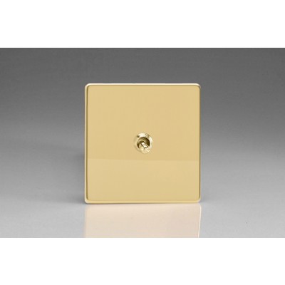 1-Gang 10A Toggle Switch - Polished Brass