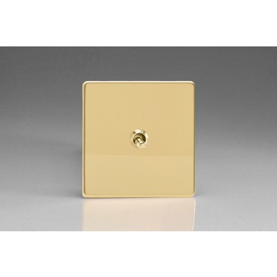 1-Gang 10A Toggle Switch - Polished Brass