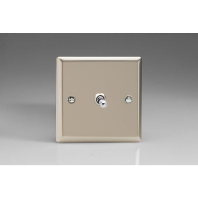 1-Gang 10A Toggle Switch - Satin Chrome