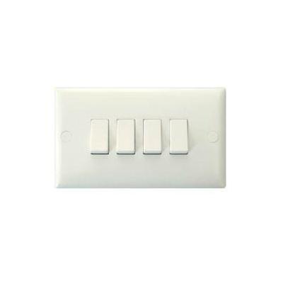 4-Gang 10A 1 or 2-Way Rocker Switch