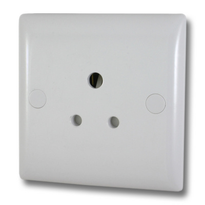 1-Gang 5A Round Pin Socket