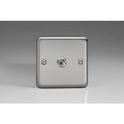 1-Gang 10A Toggle Switch - Matt Chrome