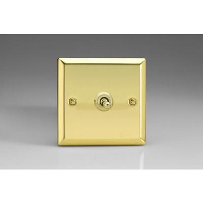 1-Gang 10A Toggle Switch - Victorian Brass