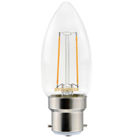 2.1 Watt B22 Filament LED Candle (25w)