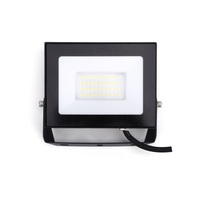COMPACT SLIM FLOODLIGHT 30W 3000LM 4000K 120 BEAM 100LM/W IP65 IK05 LED BLACK