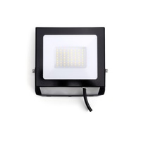 COMPACT SLIM FLOODLIGHT 50W 5000LM 4000K 120 BEAM 100LM/W IP65 IK05 LED BLACK