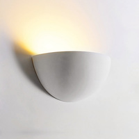INDOOR DECORATIVE PAINTABLE GYPSUM FLORINA WALL LIGHT