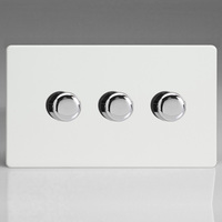 3 Gang 2-Way Push on/Off Rotary dimmer Switch