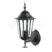 V-TAC Garden Wall Lamp E27 Matt Black Up