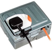 Weathersafe Twin Gang Switch Socket