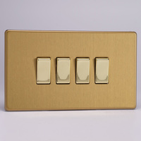 4 Gang 10A 1 or 2 Way Rocker Switches