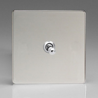 1-Gang 10A Toggle Switch - Polished Chrome