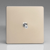 10A Toggle Switch - Satin Chrome 1-Gang