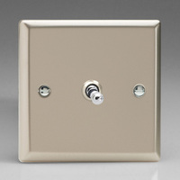 1-Gang 10A Toggle Switch - Satin Chrome