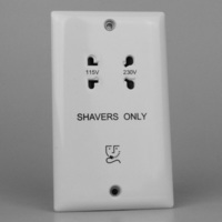 Dual Voltage Shaver socket