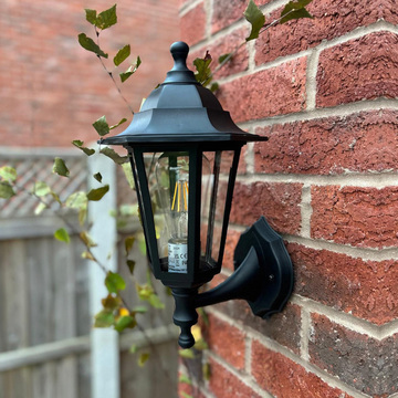 Lutec Wall Lantern Black Image