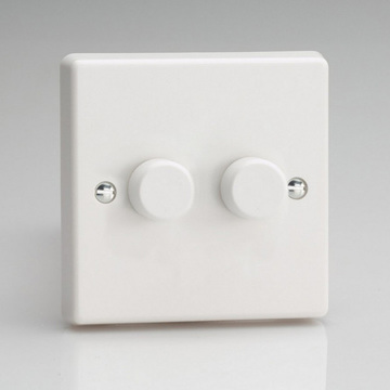 Varilight V-Pro LED Dimmer 2 Gang White Image
