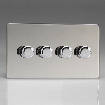 Dimmer Switch 4 Gang Chrome Image