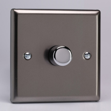 1-Gang 2-Way Pewter LED Dimmer Image